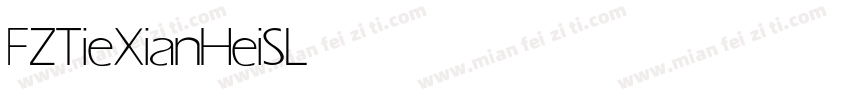 FZTieXianHeiS Light字体转换